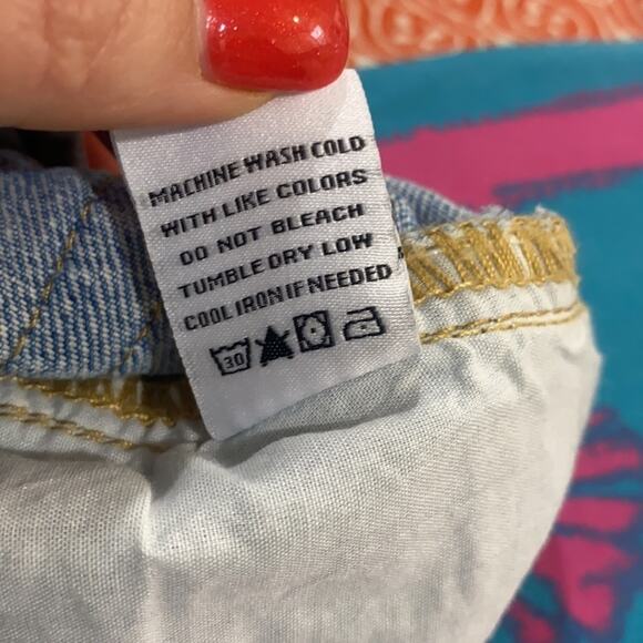 Princess Polly Straight Leg High Rise Blue Jeans Size 2 - Picture 6 of 7